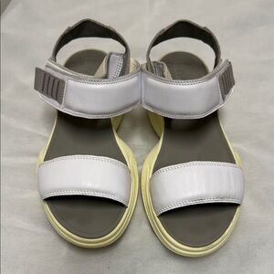 Sorel White and Light Yellow Women's Sport Sandals